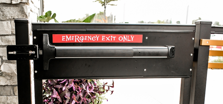 emergency push bar installation in Avenal